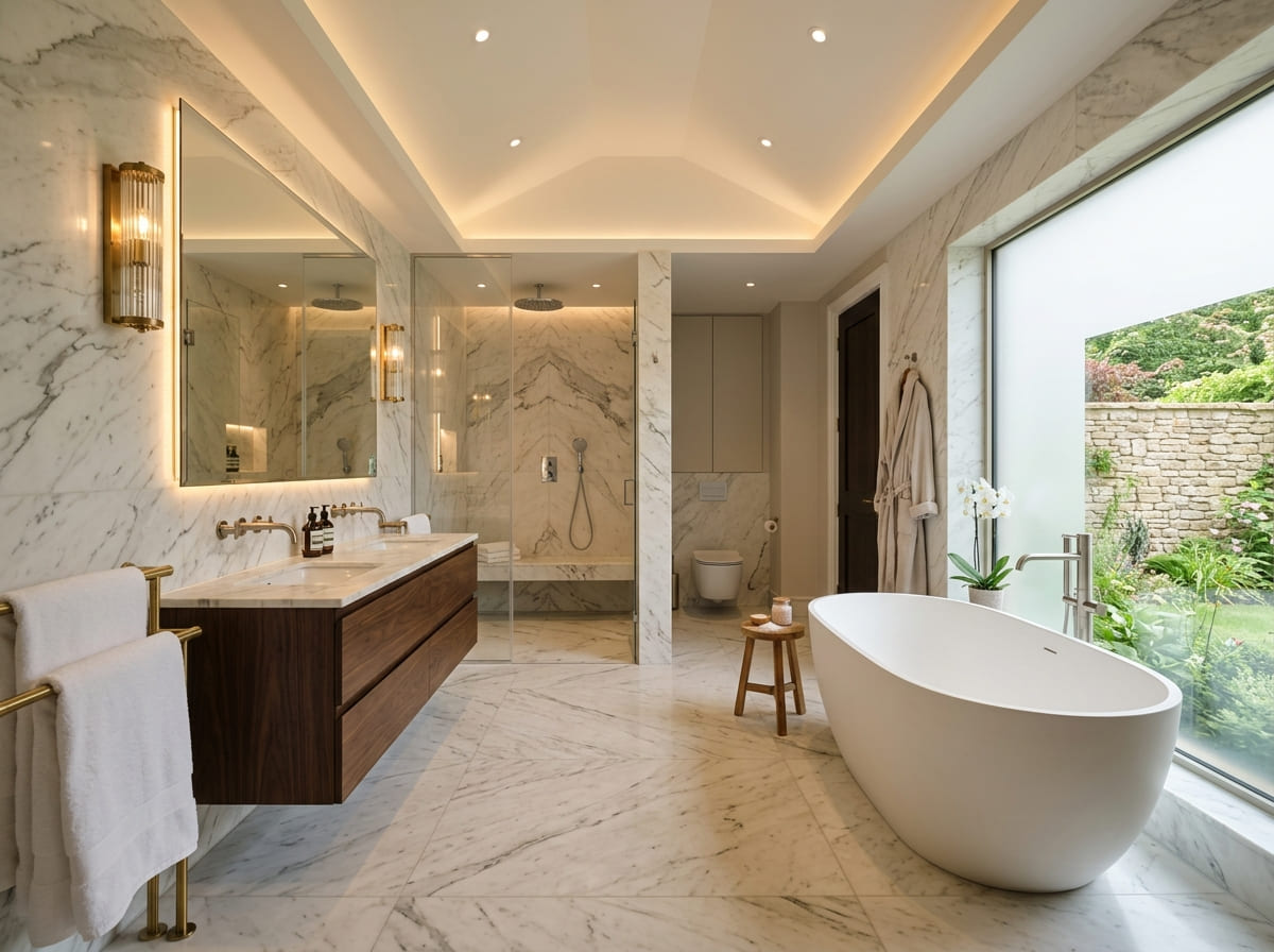 Custom Bathroom Renovation in Hutchins